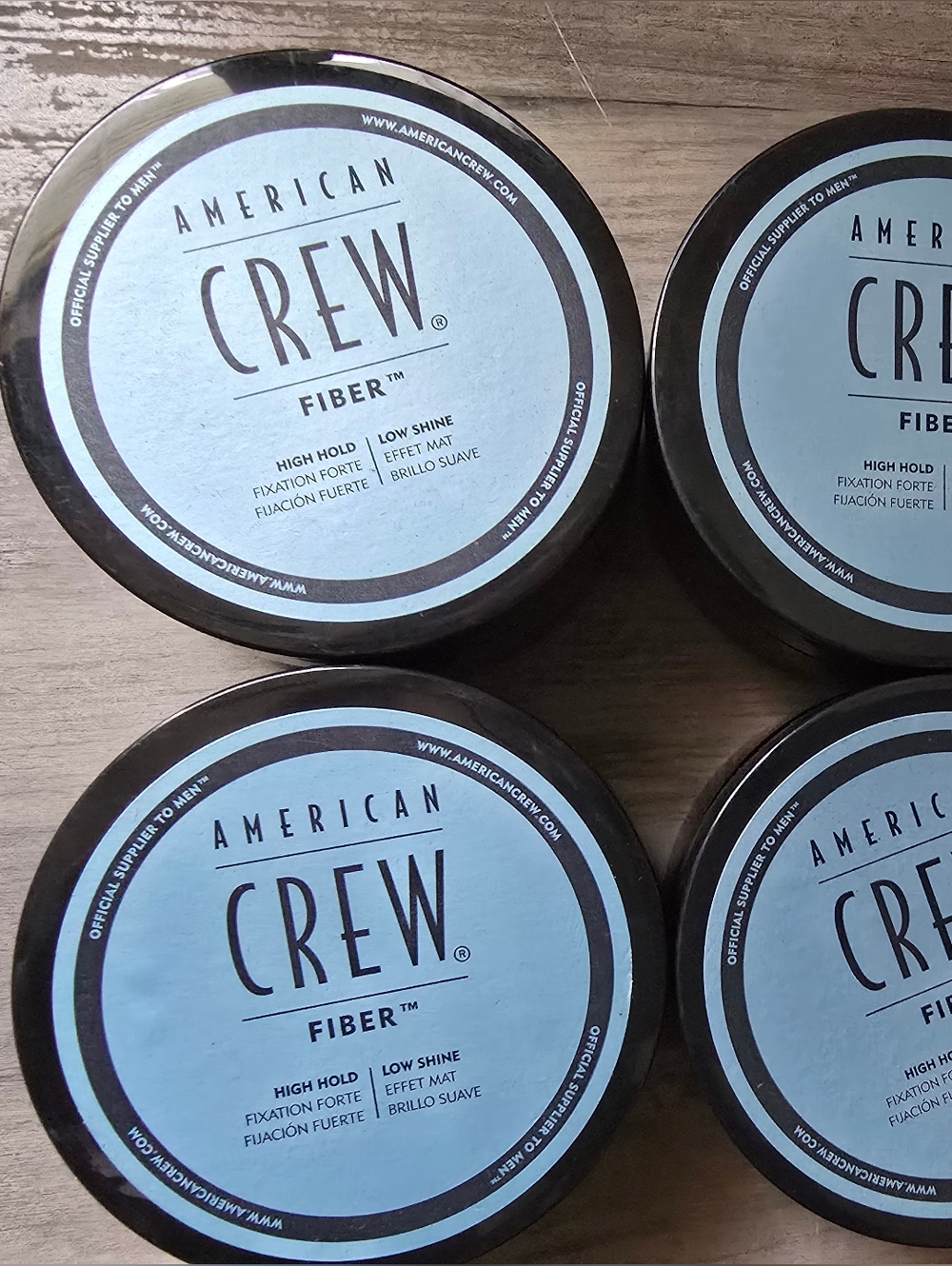 FOUR American Crew Fiber High Hold Low Shine Styling Mens Grooming Products